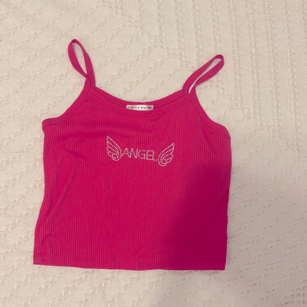 Y2K pink crop top 🩷